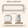 Foldable Baby Bed Rail Guard, 180° Flip Down Adjustable Toddler