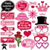 Valentine's Day Photo Booth Props Happy Lovers Selfie Photobooth Props,