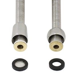 MODONA Premium 72" (6 Feet) Stainless Steel (SS304) Shower Hose with Brass Fittings, ELECTROPLATED SATIN NICKEL - 5 Year Warranty