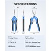 Fondwell 6.5" Garden Scissors Plant Shears: Micro Tip Pruning Shears