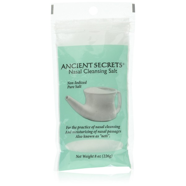 Ancient Secrets Nasal Cleansing Pot Salt, 8 Ounce