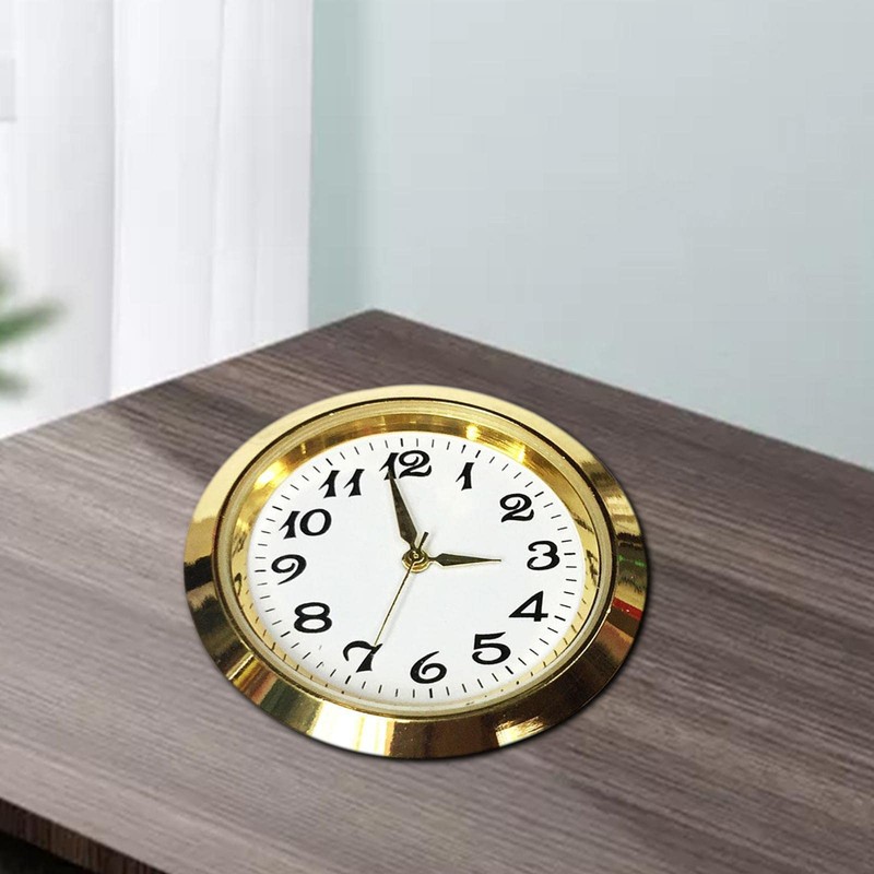 Colcolo Round Clock Insert Clock Face with Arabic Numerals Fit