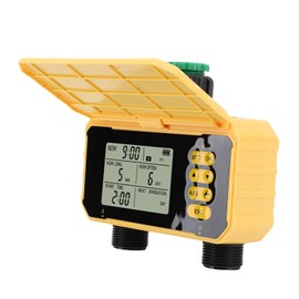 Jectse Automatic Watering System Irrigation Controller Solar Sprinkler Timer for Home Green Walls, Vertical Greening, Suitable Water Temperature 1-60°C, G3/4 Inlet