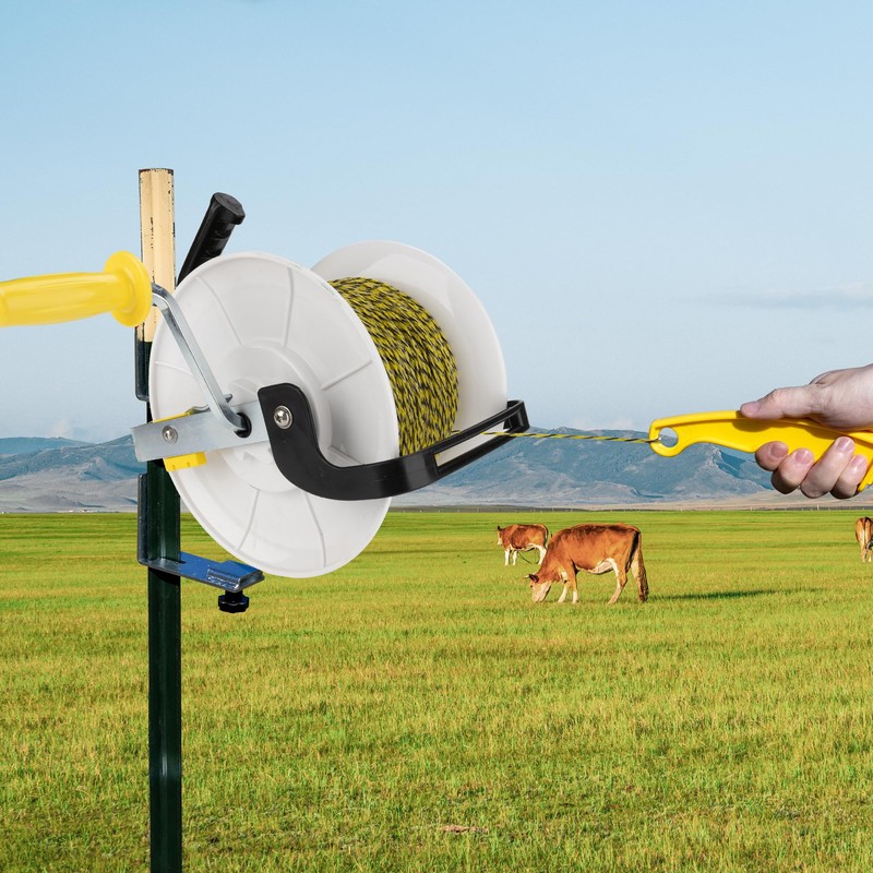 3:1 Geared Electric Fencing Standard Reel with 1640ft Premium Polywire