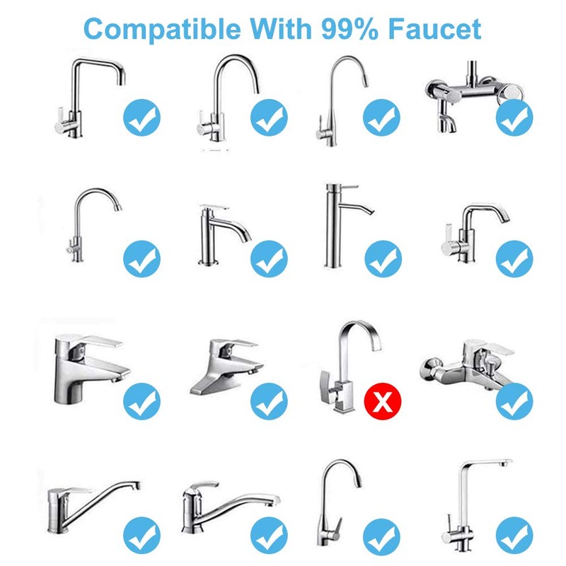 Faucet Sprayer Attachment, Rotate Swivel Water Saving Tap Aerator, Kitchen
