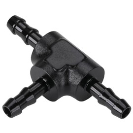 Podavelle 5/32" 4mm Hose Barb Tee T Fitting Adapter Aluminum Black