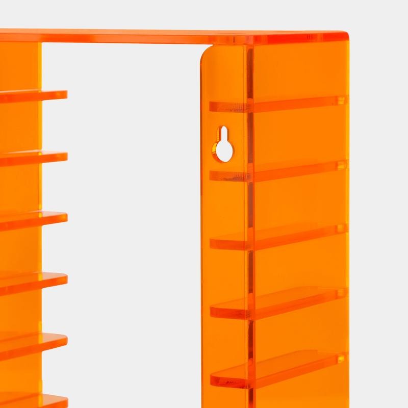 Acrylic Cassette Tape Storage Rack for 20 Cassettes - Color: