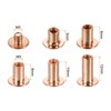 sourcing map 75 Sets Chicago Screw Rivets Metal Slotted Head