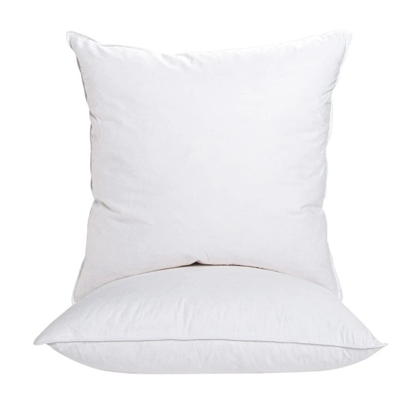 ANT-HOME 22"x22" Pillow Inserts Soft Feather Pillow Set of 2