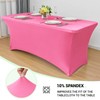 Obstal 4Ft Stretch Spandex Table Cover for Standard Folding Tables