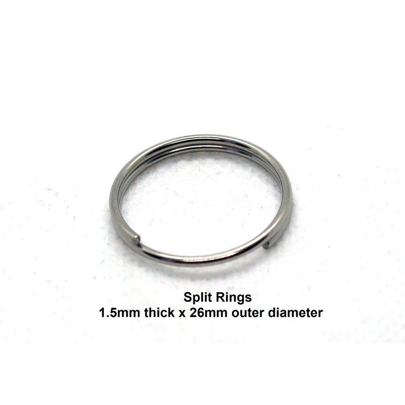 5 x Split Safety Rings A4 Stainless Steel 316 Marine