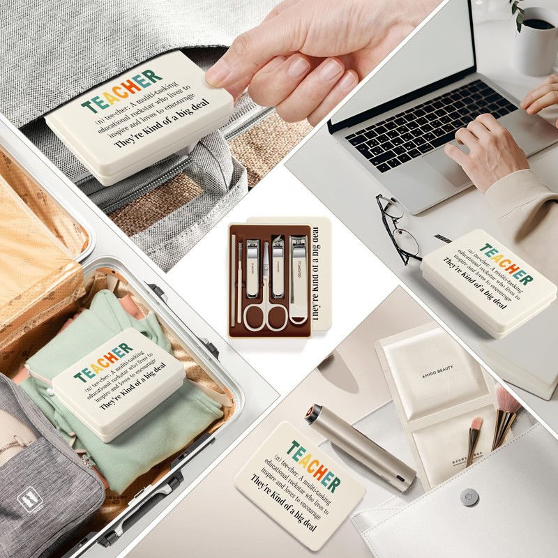 Teacher Appreciation Gifts Nail Clipper Set, 6 Pcs Toenail Clippers,