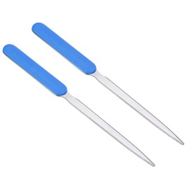 PATIKIL Cardboard Cutter, Letter Opener, Unpacking Cutter for Cardboard Envelopes, Lightweight, Stainless Steel, Blue, Pack of 2