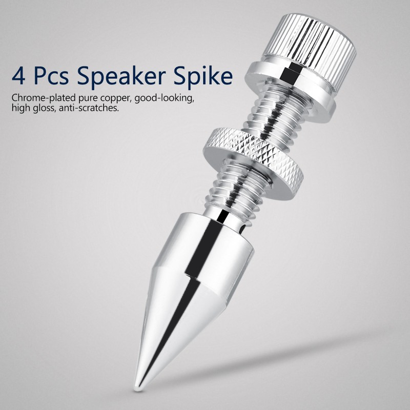 4 Pcs Speaker Spike Isolation Spikes Stand Foot HiFi Speaker