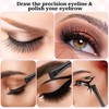 5 Pcs Eyeliner Brushes Set, Upgraded Ultra-Thin Sickle & Slanted