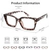 JiSoo Oversized Reading Glasses for Women 1.25, Stylish Designer Readers