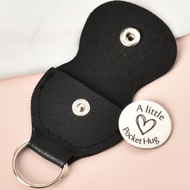 ShiQiao Spl Sympathy Memorial Gifts for Loss of Mum Dad Grief Bereavement Remembrance Gift Pocket Hug Token for Women Men Those We Love Don't Go Away Keyring Double Sided Coin