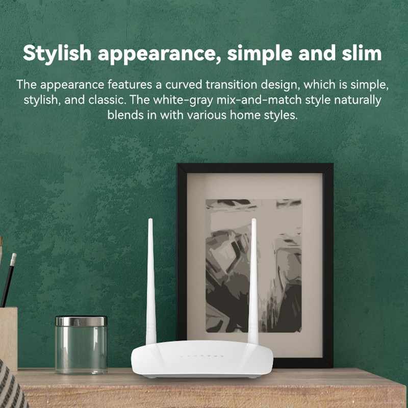 AC 300Mbps Wireless Router with 2 5dBi Antenna Support Access