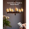 Homemory Rechargeable Flameless Candles with Timer Remote, 2" x 2"