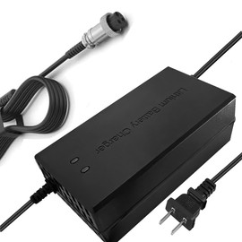 67.2V 5A Charger 60V Li-ion Battery Smart Charger for 16S 60V 15Ah 20Ah 25Ah 30Ah 40Ah 50Ah 60Ah Li-ion Battery with GX16-3prong 1+ 3- Plug/GX16 1+2- -3 Prong Plug