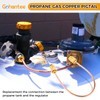 gohantee High Flow Copper Propane Gas Pigtail POL x POL