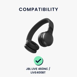 kwmobile 2X Ohrpolster kompatibel mit JBL LIVE 460NC / LIVE400BT Polster - Kopfhörer Polster aus Kunstleder für Over Ear Headphones