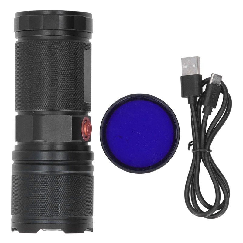 Flashlight High Brightness USB Charging Adjustable Focus Handheld Flashlight for