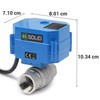 U.S. Solid 3/4 Inch Motorised Ball Valve with Plug 230