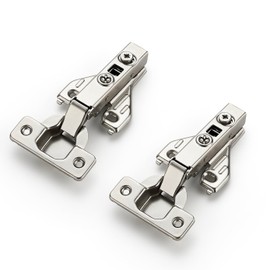 Ravinte 30 Pairs 60 Packs Full Overlay Cabinet Door Hinges,105 Degree Adjustable Concealed Kitchen Cabinet Hinges Soft Close for Face Frame Cabinet