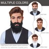Yan Dream Black Fake Beard with Mustache Big Full Grey