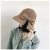 FuninCrea Women Straw Sun Hat with Bow-Knot, Fordable Floppy Wide