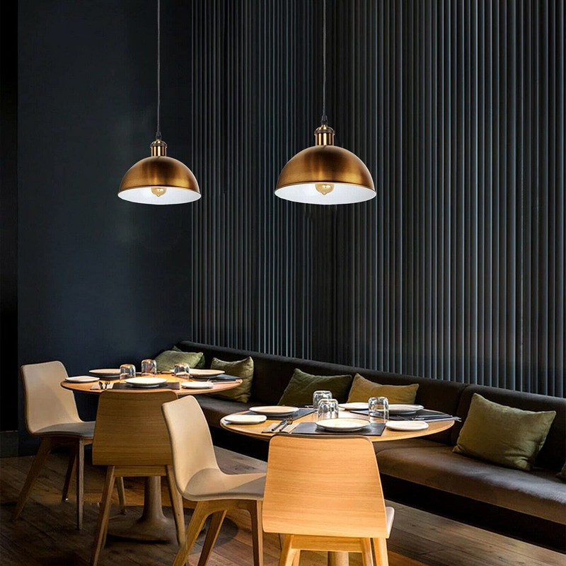 LEDSone Metal Lampshade Easy Fit Retro Industrial Ceiling Lighting Pendant