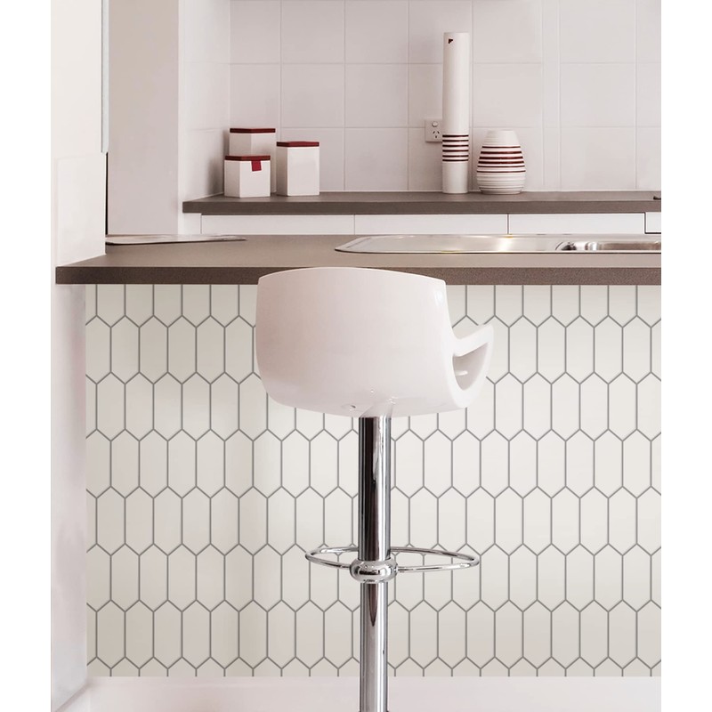 Rhombus Peel & Stick Backsplash Tiles