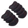 Golf IronCovers, 9Pcs PU and Plush Golf Club IronCovers Waterproof