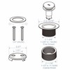 Gold Brushed Tub Drain Tip-Toe Tub Trim Set Conversion Kit