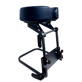 EASY SPA Home Mattress Top Massage Kit Adjustable Headrest with PU Face Down Pillow, Face Cradle for Massage Table, Massage Equipment (Black)