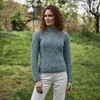 SAOL - Suéter de lana para mujer, Irlanda, Tragaluz, XL