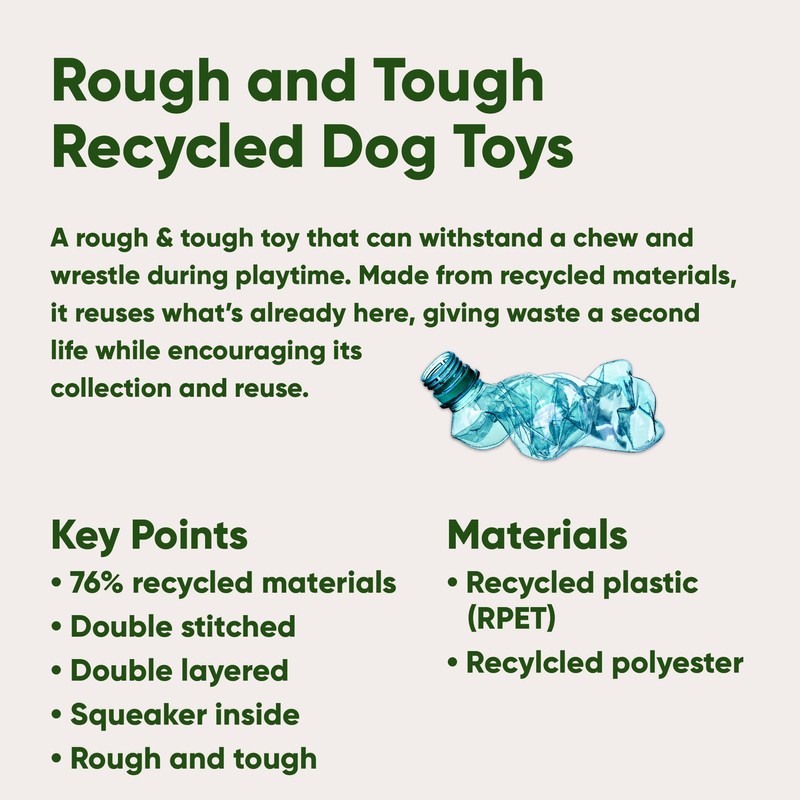 Beco Rough & Tough Purple Koala Bear Chew, Fetch &