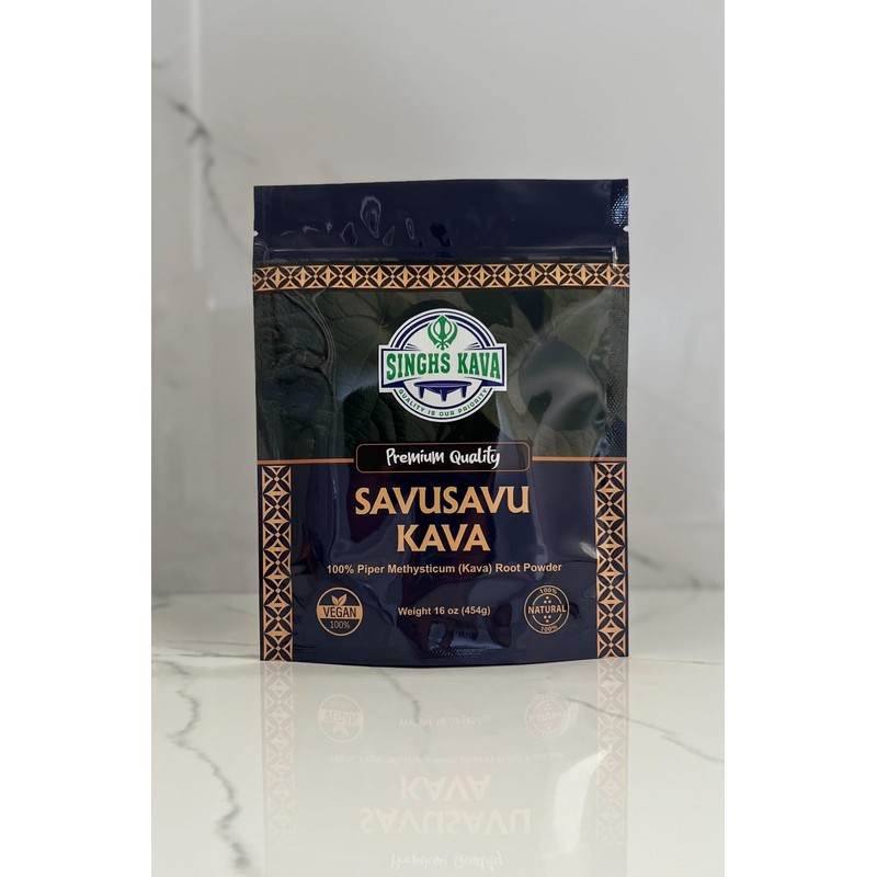 SINGHS Premium Quality Noble Fiji Kava - SAVUSAVU KAVA (16oz)