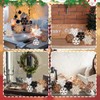 Yuntau 6 Pcs Christmas Table Decoration Wooden Farmhouse Table Centerpieces