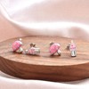 Generic Stud Earrings Set for Girls Cute - 2 Pairs