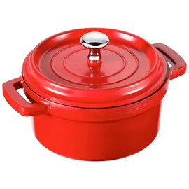 Lacor Cast Aluminum Red Casserole D.14 Cms, One Size