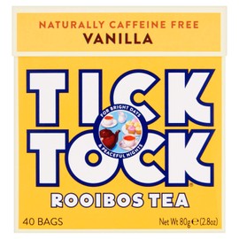 Tick Tock Rooibos Vanilla Tea, 40 Teabags (Pack of 4, 160 Teabags)