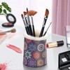 bvya PU Leather Plush Fluffy Makeup Brush Holder, Cosmetic Brushes