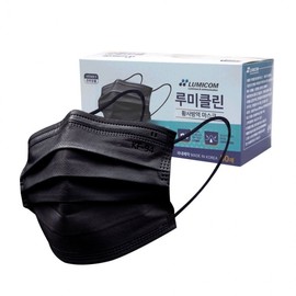 [Domaeyeonguso] KF94 Black Dental Mask, Ear-Friendly, Disposable, Korean-Made, Large, 50 Count, Breathable, for Fine Dust Droplet Protection