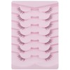 Half Lashes Natural Wispy False Eyelashes Half Eyelashes Clear Band