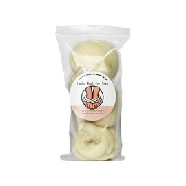 Lambs Wool Padding for Toes and Feet，Corn Cushion Pads Blister Prevention Bunions Callus Remover,Soft Feet Cushion Toe Separator Lambswool for Pointe Shoes,1PCs,5/8 Ounces