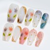 Sun&Beam Nails Handmade Nail Tip, Medium, Long, Ballerina, Pink, Blue,