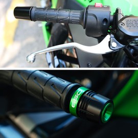 ZEXDDI Motorcycle Handle Bar Ends Grips Plug Sliders Handlebar Grips Cap Compatible with Ninja 650 650R Ninja650 2017-2023 2024 2025 Z650 Accessories (Black)