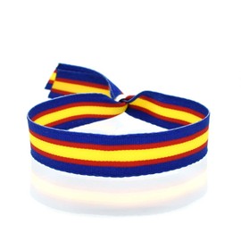 BDM Spain Flag Bull Fighting Bracelet for Men and Women - Adjustable Size, Cotton